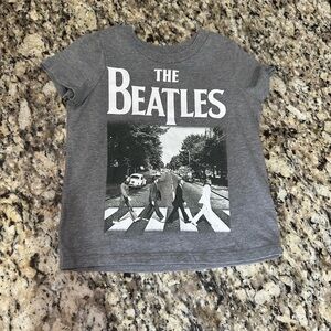 The Beatles Kids Tee in Gray with Abbey Road Graphic
